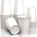 Pure White Disposable Paper Cups Coffee Drinking Cup